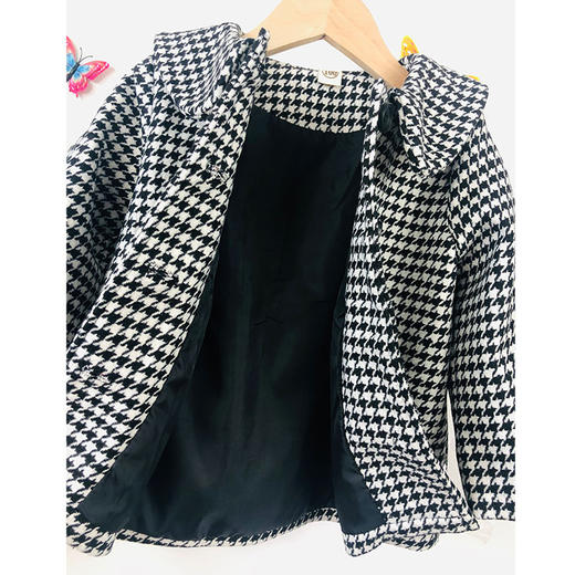 【设计点亮时尚，颜值爆棚！】童装2023春秋新款,韩版女童外套,呢子大衣女宝宝中长款儿童厚外套潮lm 商品图6