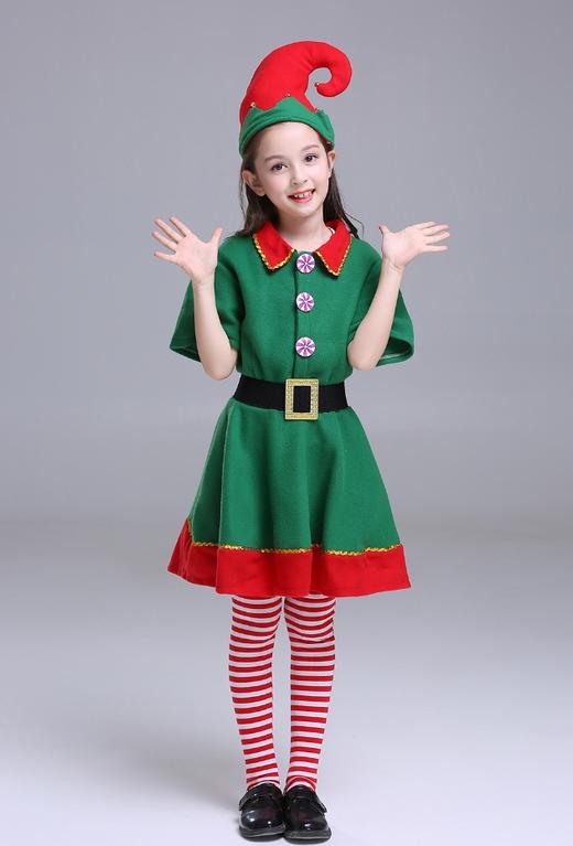 【服装鞋包】-万圣节成人儿童小精灵表演服cosplay舞会圣诞节服装 商品图1