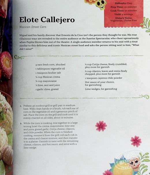 【中商原版】寻梦环游记官方食谱 Coco The Official Cookbook 英文原版 Gino Garcia 传统的墨西哥美食 巧克力饼 玉米面饼 商品图7