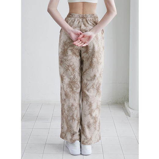 跃牌【洛水之神系列】宽松休闲松紧扎染健身运动直筒户外跑步长裤 HN210 商品图2