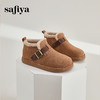 Safiya/索菲娅2024新品冬日小暖炉加厚绒外穿保暖丑萌雪地靴 SF4411A107 商品缩略图5