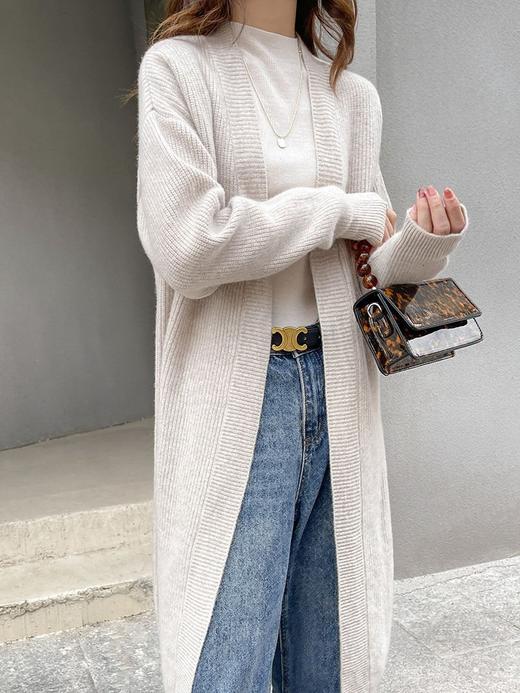 羊毛针织开衫，秋季新款慵懒宽松休闲V领毛衣外套QH-AL731616582658 商品图2