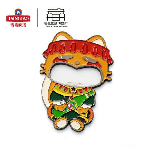 【青岛啤酒博物馆】啤皮猫开瓶器冰箱贴 青岛啤酒 官方文创 商品图2