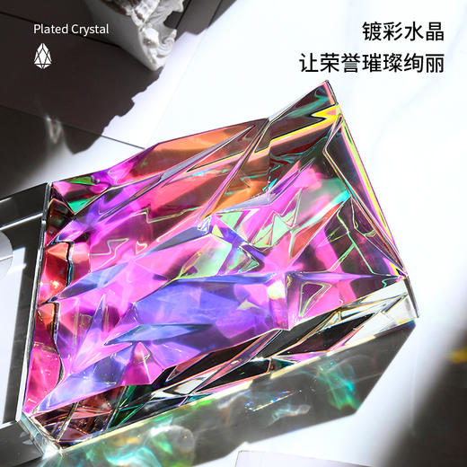 新款水晶奖杯定制高档变色荣誉比赛颁奖销冠优秀员工团队奖杯订制 商品图3