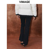 VIMAGE纬漫纪冬季新款显瘦显高百搭高腰裤子V2005622 商品缩略图4