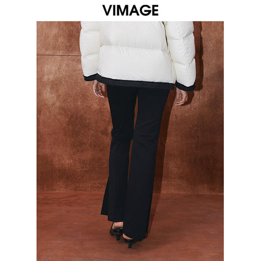 VIMAGE纬漫纪冬季新款显瘦显高百搭高腰裤子V2005622 商品图4