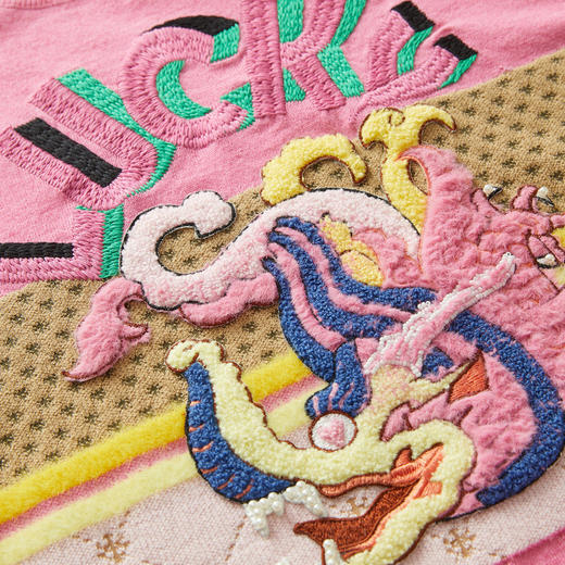 谜底套头针织衫女2023冬新品复古文艺绣花圆领百搭毛衣234MZ1876 商品图3