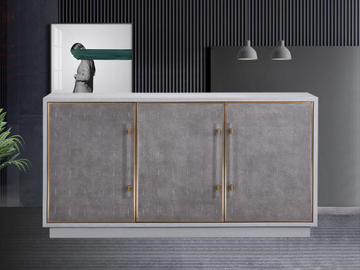 栖居简装饰柜不锈钢包边+板木[免费送装，偏远地区除外] 商品图0