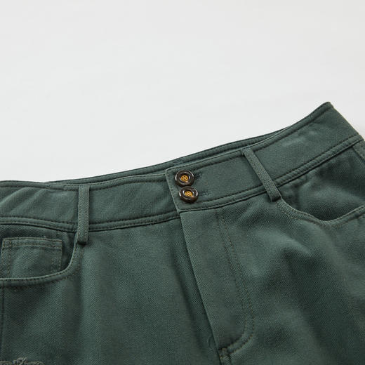 谜底绣花萝卜裤女2023冬季新品复古特色加厚休闲九分裤234MK1574 商品图3