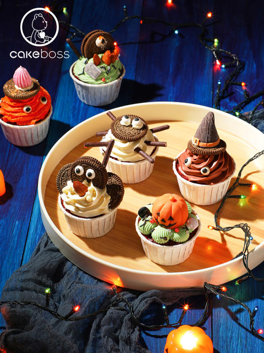 万圣节巧克力纸杯蛋糕6枚装/6杯/6色/组 商品图2