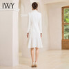 IWY/气质白色连衣裙女职业装秋季西装裙子高级感医美工作服高端Q1009 商品缩略图4