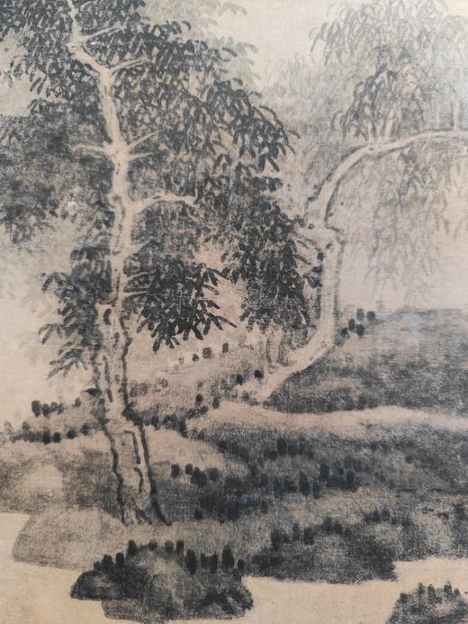 【定制书画】（元）吴镇《渔父图》绢本立轴 馆藏书画高仿复制艺术品（付款后28天内发货） 商品图4