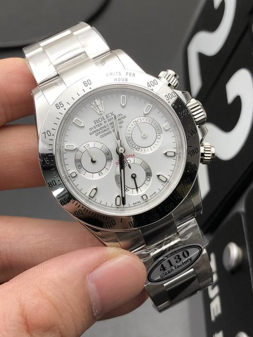 Clean厂C厂劳力士4130机芯白钢迪复刻手表一比一手表n厂c厂zf厂vs厂noob厂clean厂广州手表测评 商品图0