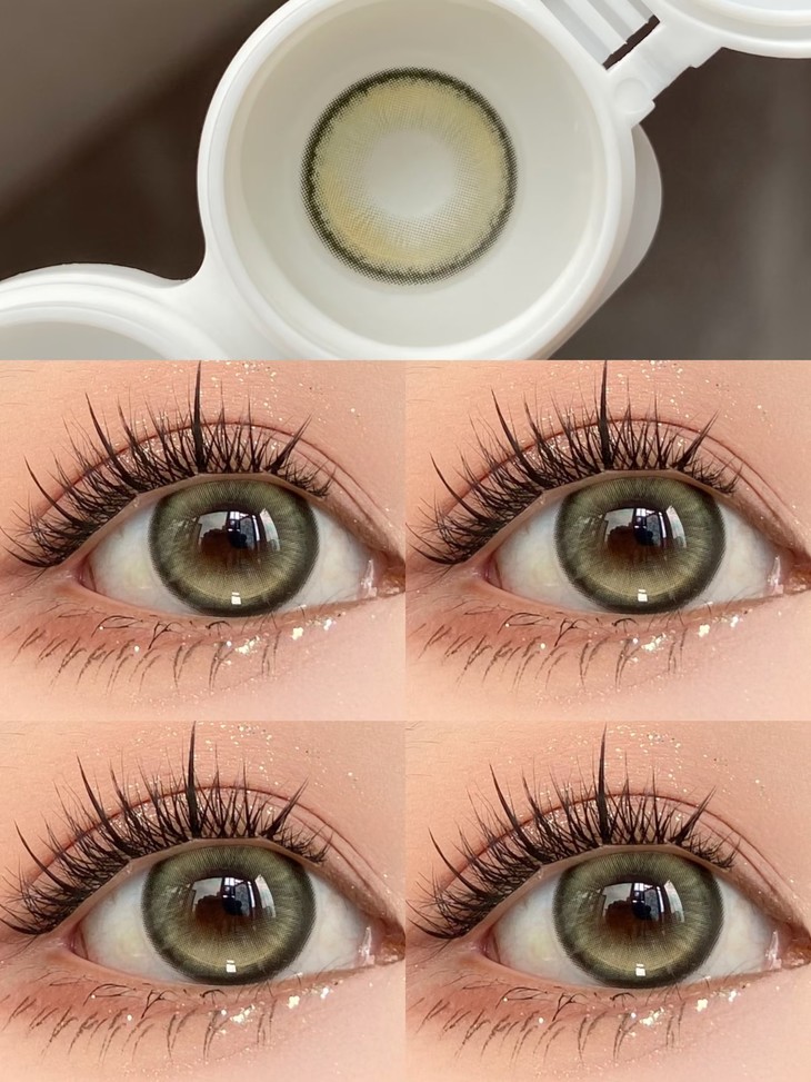 SUGARPLUM 年抛隐形眼镜 咸蛋黄派 14.2mm 1副/2片 左右度数可不同 - VVCON美瞳商城