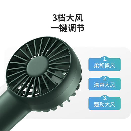 【小家电】几素充电小风扇手持USB电风扇迷你户外便携式随身办公室桌面学生儿童露营电扇 FA20 HF 商品图4