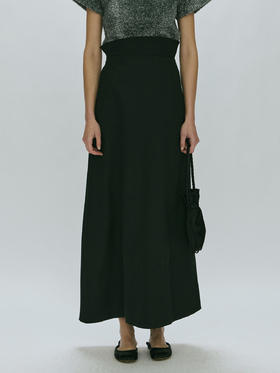 Viktoria Chan｜AW23015 Elisa long skirt  [ 黑 ]
