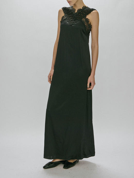 Viktoria Chan | AW23032 Amalia silk dress [ 真丝连衣裙 白 / 黑 ] 商品图8