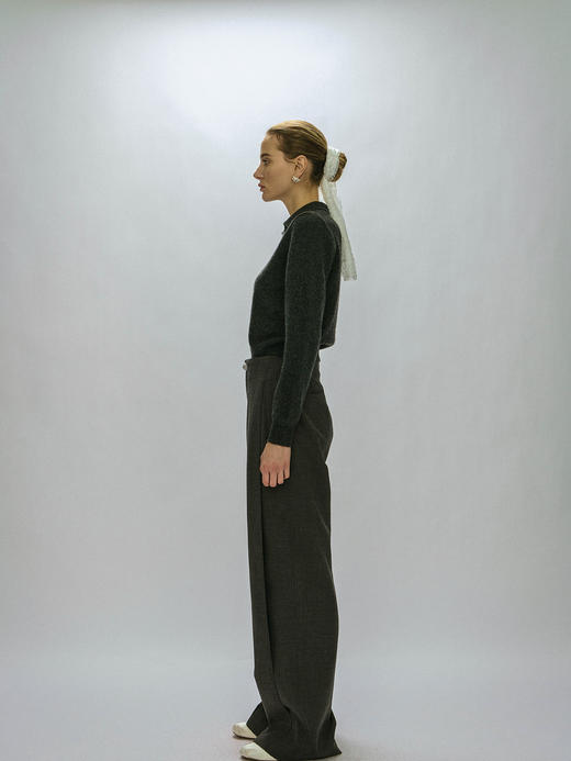 Viktoria Chan｜AW23087 Amalia polo cashmere  TOP [ 灰 / 黄] 商品图6