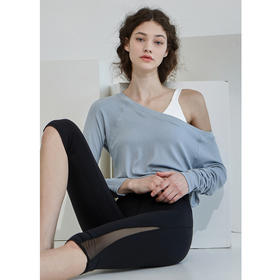 跃牌【洛水之神系列】网纱透气瑜伽服上衣跑步长袖宽松速干t恤 HN198