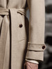 Stylbiella 10%羊绒90%羊毛浅驼色Melange巴尔马肯大衣 商品缩略图2