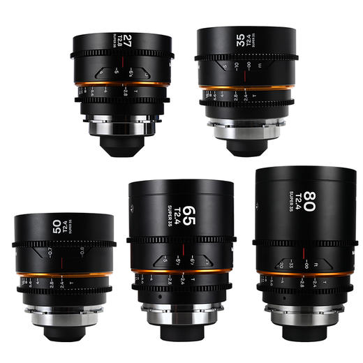 LAOWA老蛙 Nanomorph系列 S35画幅  1.5X变形宽荧幕镜头五件套套装（27mmT2.8/35mmT2.4/50mmT2.4/65mmT2.4/80mmT2.4)） 商品图6