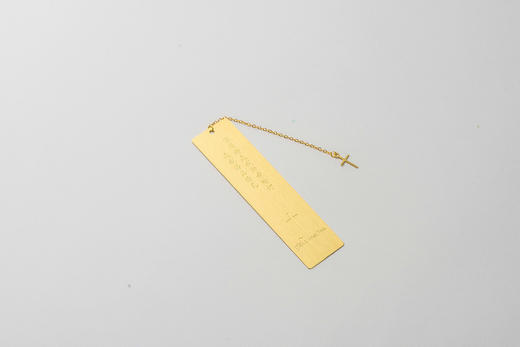 十架黄铜书签吊坠双面半激光刻字礼盒包装 商品图3