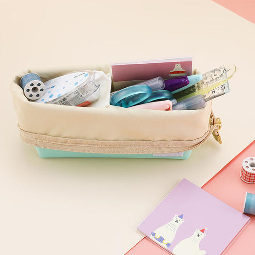 国誉笔斜面翻折笔袋 WSG-PC242GY 商品图2