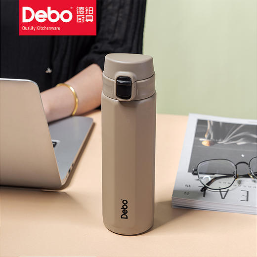 Debo德铂尤德尔316不锈钢保温杯八角菱形保温杯弹跳杯 商品图5