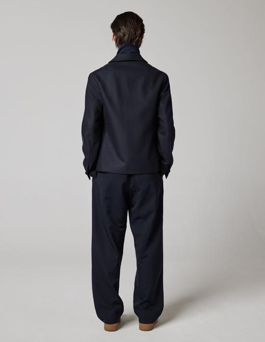 Margaret Howell  午夜蓝羊毛法兰绒西装外套 商品图2