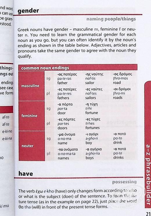 【中商原版】孤独星球短语和词典 希腊语 第8版 英文原版 Lonely Planet Greek Phrasebook & Dictionary 8 商品图6