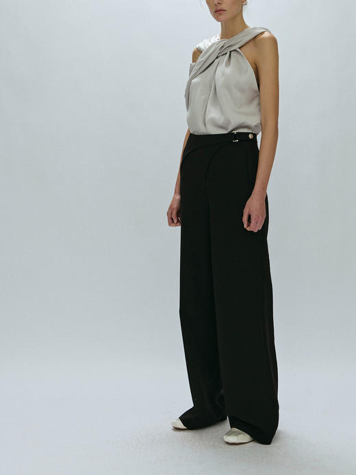 Viktoria Chan｜AW23065 Felda folded suit trousers  [ 黑 ] 商品图5