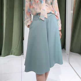 EIIR司歌伞裙通勤净色百搭半裙EC881410