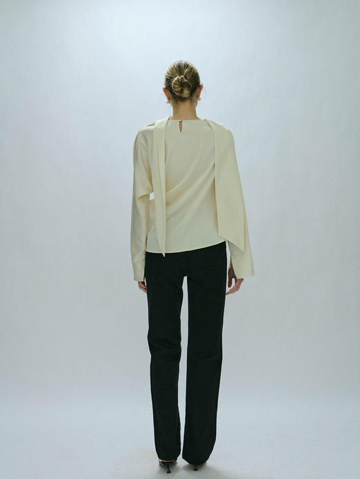 Viktoria Chan｜AW23096 Camy satin blouse  [ 黑 / 蓝 / 白 ] 商品图10