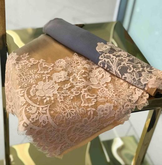优品堂【踌躇满志】羊毛蕾丝围巾 商品图4