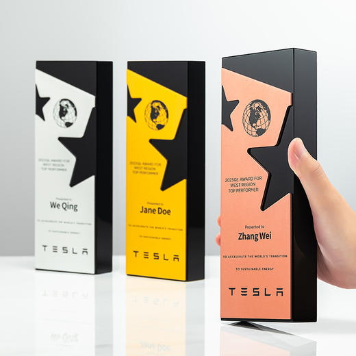 新款创意水晶奖杯定制定做高档玻璃奖牌纪念奖座企业颁奖刻字制作 商品图0