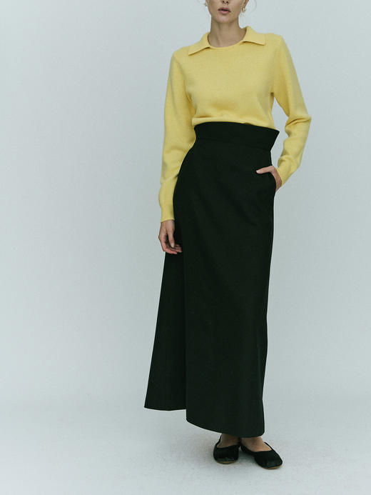 Viktoria Chan｜AW23015 Elisa long skirt  [ 黑 ] 商品图4