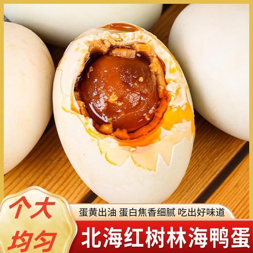 【Q弹劲道咸香蛋黄！鸭中宝海鸭蛋】营养丰富，光滑圆润，味道鲜嫩，飘香流油，北部湾红树林流油熟咸鸭蛋—DD健康 商品图0