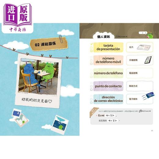 【中商原版】全方面破解西班牙语基础单字 遮字卡 百搭例句 实战对话的必胜三步曲 港台原版 外语学习 西班牙语学习 商品图2