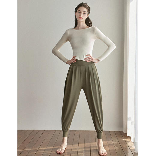 跃牌【洛水之神系列】无尺码宽松运动罩衫网纱透气瑜伽服上衣 HN171 商品图3