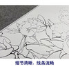 【大彩图】李晓明工笔画白描底稿小品《金幌》牡丹临摹勾线花鸟线稿K034 商品缩略图4