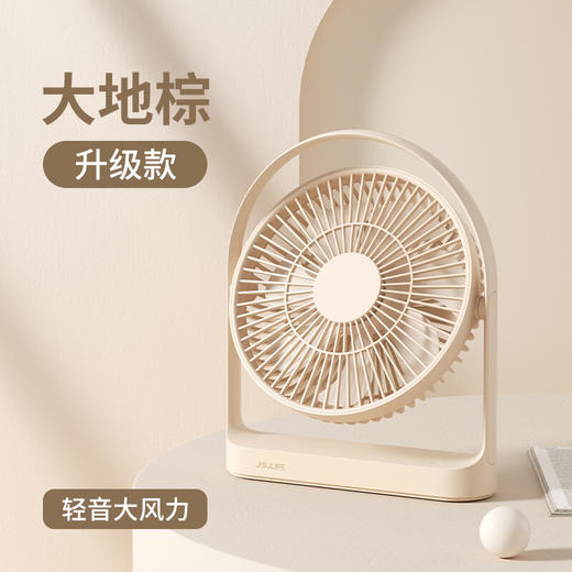 【小家电】几素电风扇台式 桌面风扇家用卧室轻音睡眠小电扇 办公室桌上小风扇学生宿舍无线台扇FA27 HF 商品图0