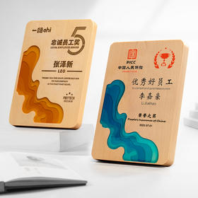 实木创意奖牌定制定做木质授权牌定制表彰奖章荣誉牌匾定