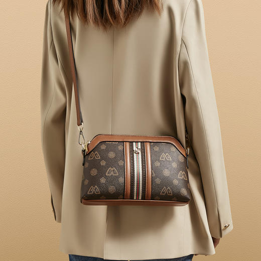 Safiya/索菲娅2023新款爆款小方腋下手机包女士单肩包斜挎女包 SF9161025Y 商品图7