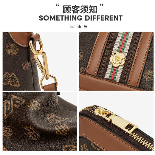 Safiya/索菲娅2023新款爆款小方腋下手机包女士单肩包斜挎女包 SF9161025Y 商品图5