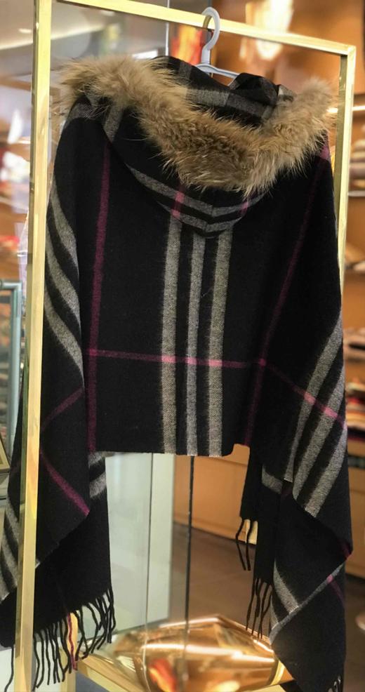 优品堂【天使诱惑】羊毛毛领披风 商品图2