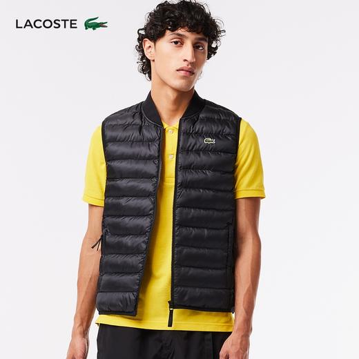 【海南专供价】Lacoste法国鳄鱼男士新款罗纹立领拉链背心马甲外套BH0537-98 商品图1