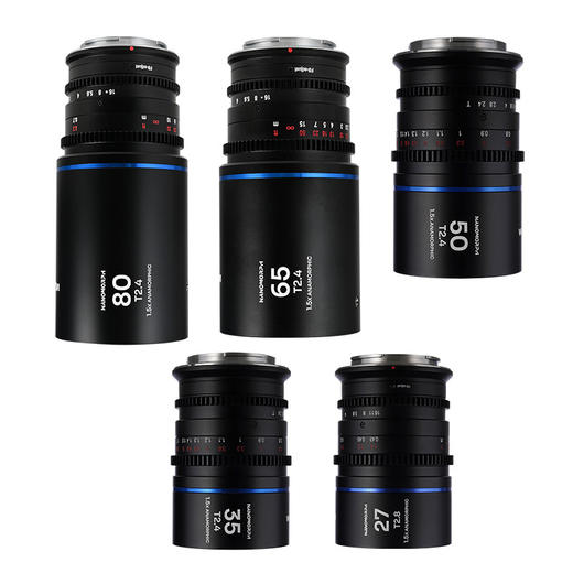 LAOWA老蛙 Nanomorph系列 S35画幅  1.5X变形宽荧幕镜头五件套套装（27mmT2.8/35mmT2.4/50mmT2.4/65mmT2.4/80mmT2.4)） 商品图2