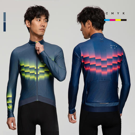 GRC数码印花系列速度渐变抓绒保暖夹克 商品图0