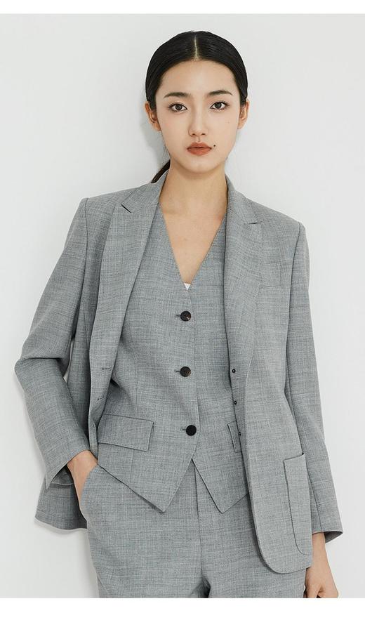 2楼名邦咖啡/浅灰经典精纺羊毛西装外套2色 商品图4