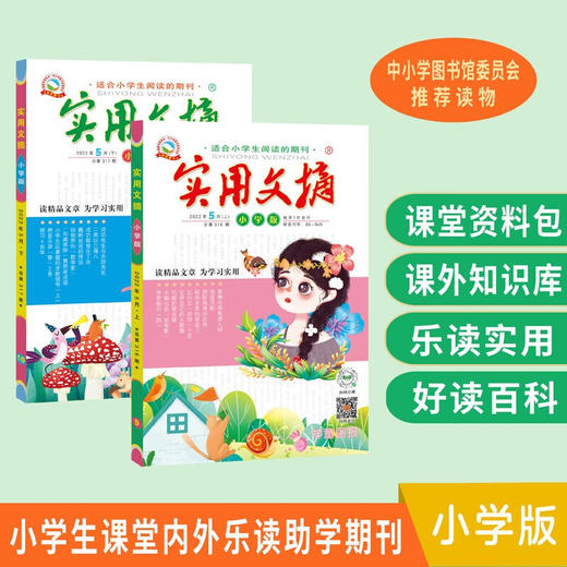 对接教材，聚焦考点！【6-15岁】中小学生《实用文摘》2022年珍藏礼盒3辑全60册 入选多家省级考试中心储备题库，连续多年“撞衫”小升初及中考试题！ 商品图5